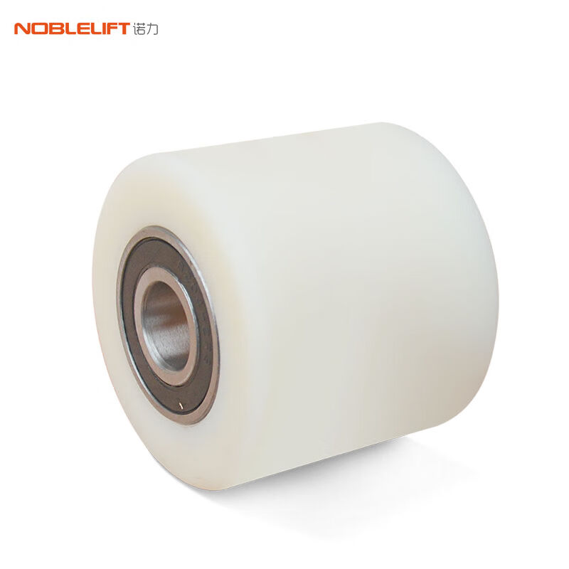 诺力（NOBLELIFT）尼龙轮80*70含轴承手动液压搬运地牛叉车白色轮
