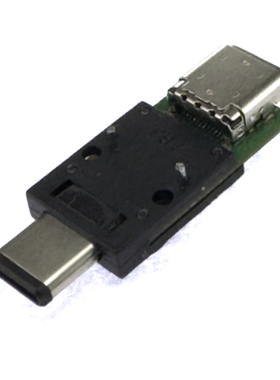 Type-c测试头连接器转接头全塑胶公转母24Pin工厂直销024M425