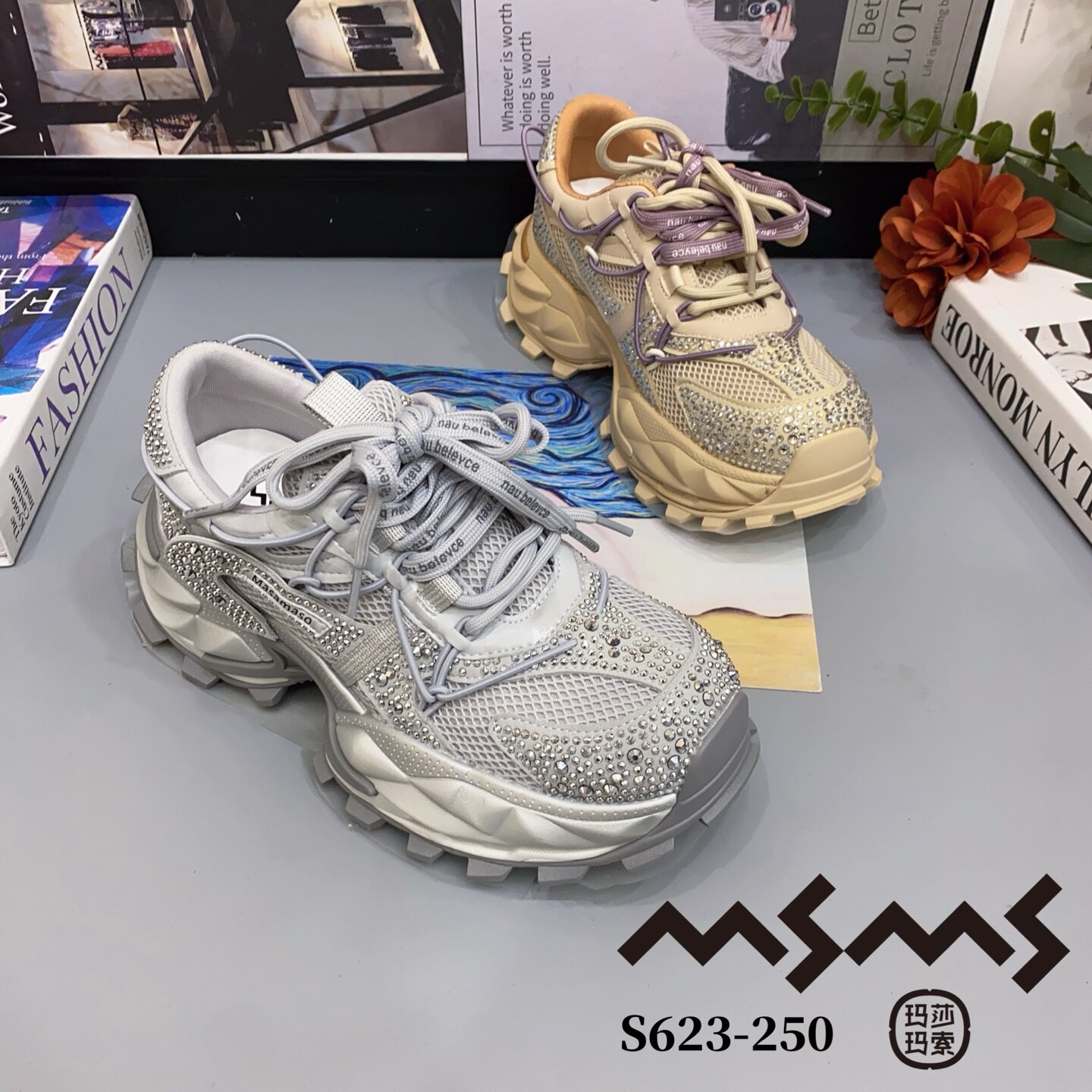 623-250玛莎玛索2026春夏季新款厚底增高女款运动鞋休闲鞋