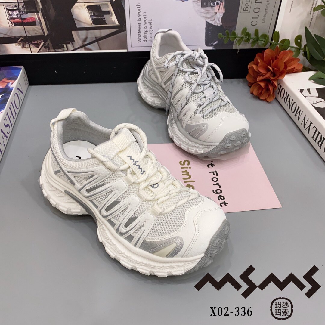 02-336玛莎玛索2026夏季新款厚底增高老爹鞋女款运动鞋单网单鞋