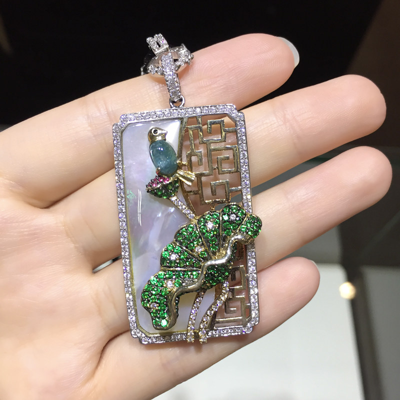 缪斯时尚珠宝 新款S925银镶嵌白母贝吊坠 天然白母贝吊坠定制|ruв категории ювелирные изделия/алмаз/жадеит/золото, цветные камни/драгоценные камни, монисто - от Buy2taobao.com для оказания профессиональной услуги покупки агента Taobao