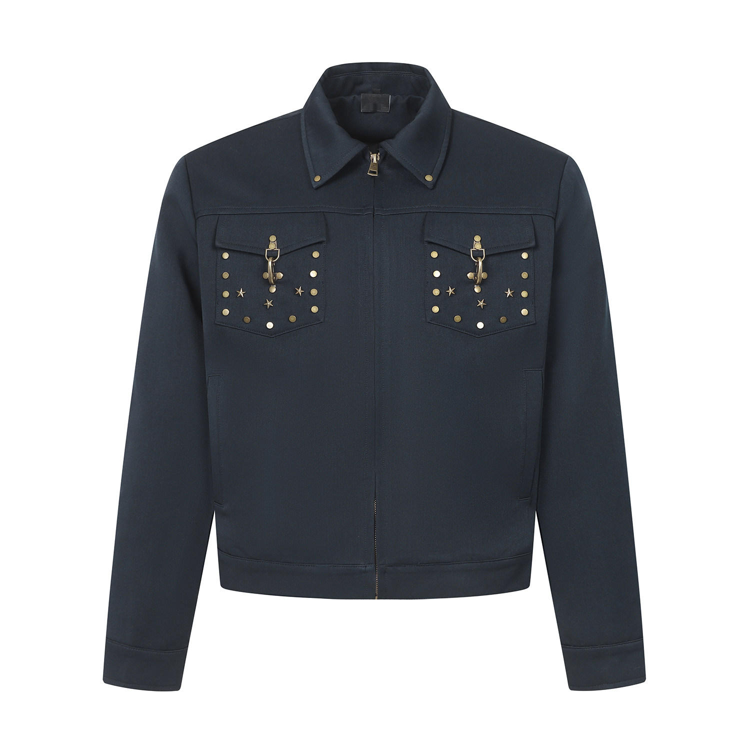 NEATALLS · 美式复古铆钉设计翻领正肩夹克cleanfit短款拉链外套,男装,夹克,淘宝优惠券,粉丝福利购,淘宝优惠卷