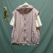 坎肩冲锋衣马夹外套上衣 户外薄款 春夏连帽休闲无袖 马甲防晒衣时尚