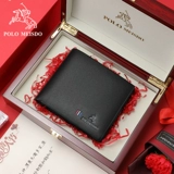 Короткий кожаный бумажник, из натуральной кожи, подарок на день рождения