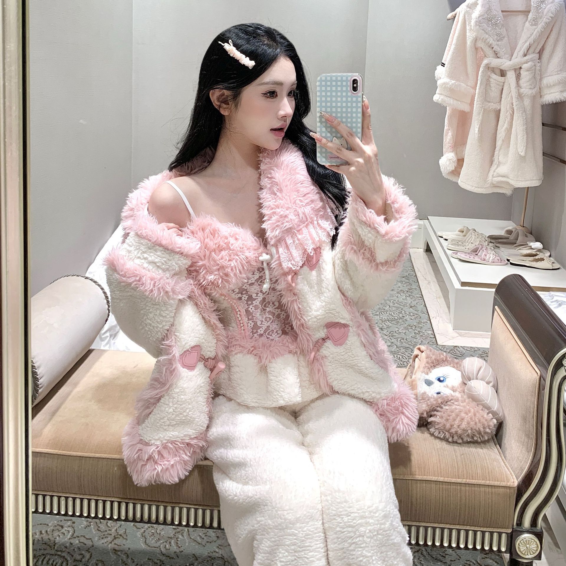 桑之绸舒棉绒睡衣/家居服套装