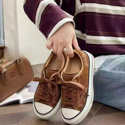 欧货2025新款真皮厚底增高休闲鞋