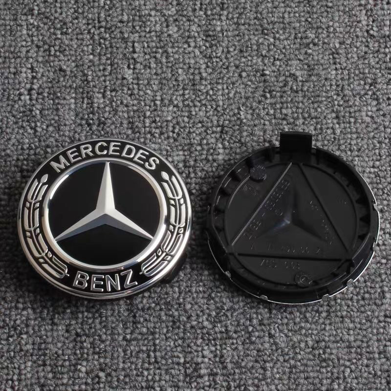 奔驰轮毂盖标 C B S A E GLK SLK200 A180 ML级轮毂盖 轮毂车标盖