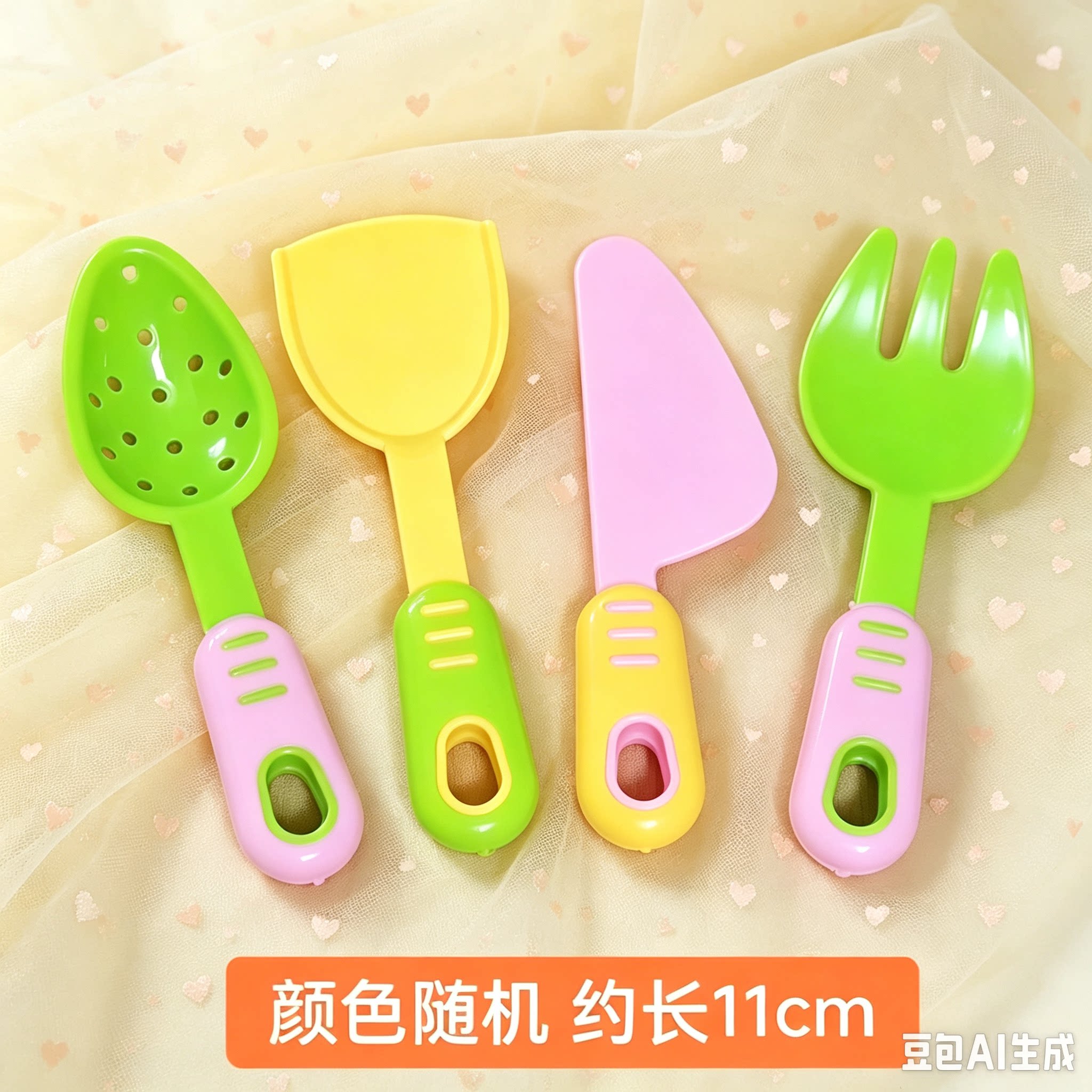 儿童厨房小餐具小刀叉子勺子锅铲仿真炒菜铲子切切乐塑料水果刀具