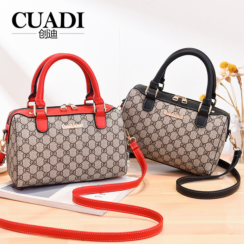CUADI/创迪经典波士顿女包时尚百搭单肩小包韩版枕头包大气手提包