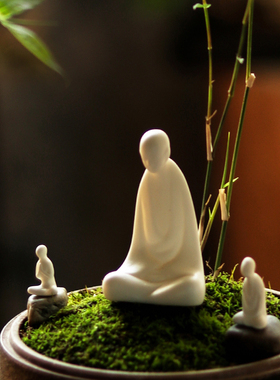 陶瓷桌面盆景鱼缸迷你摆件