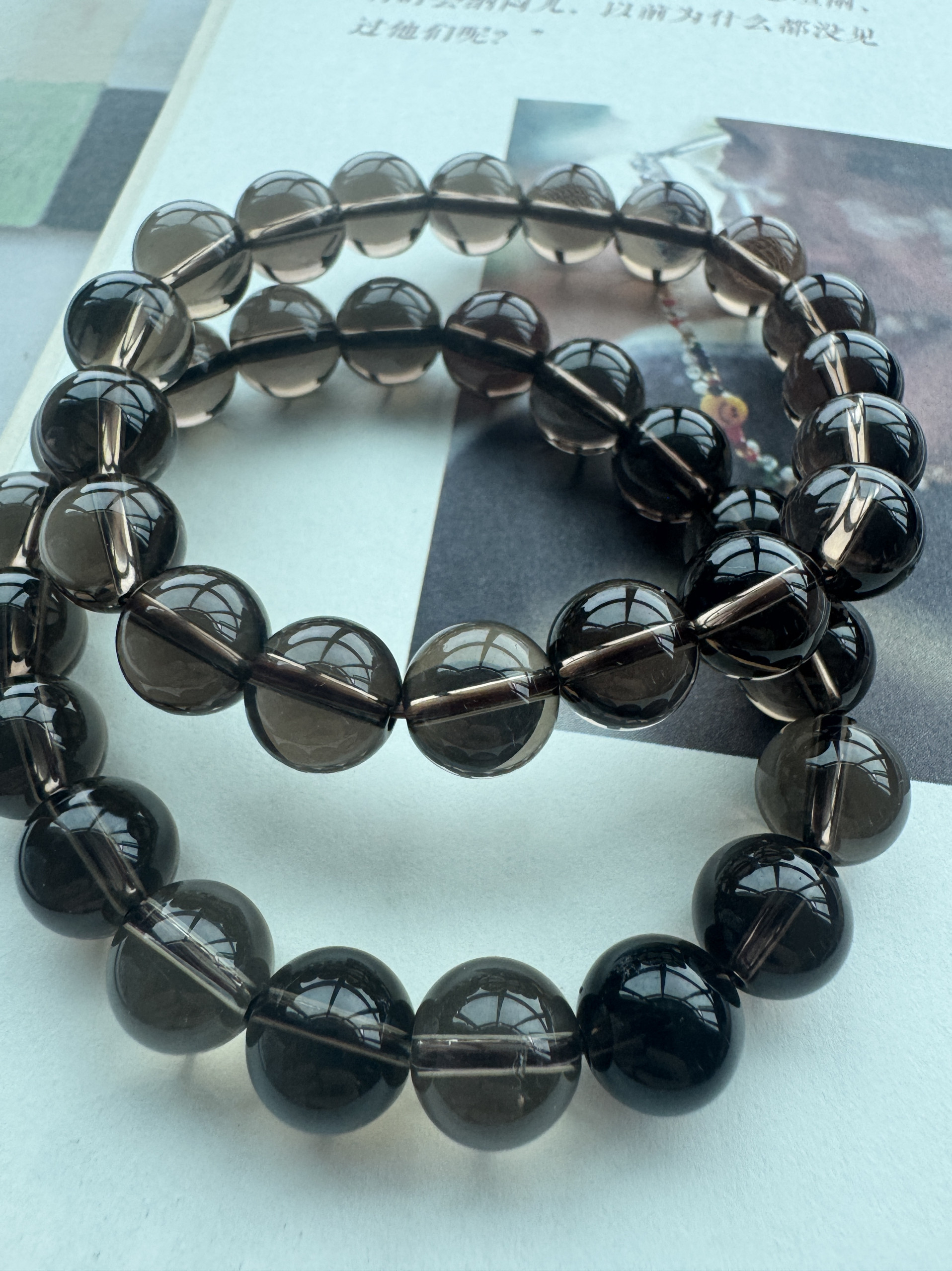 天然茶晶手链日常百搭气质饰品手串79元