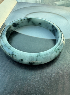 湖海间 天然翡翠飘飘花手镯内径59mm
