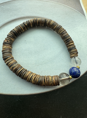 寻香录 海南绿棋楠药片珠手串可情侣款