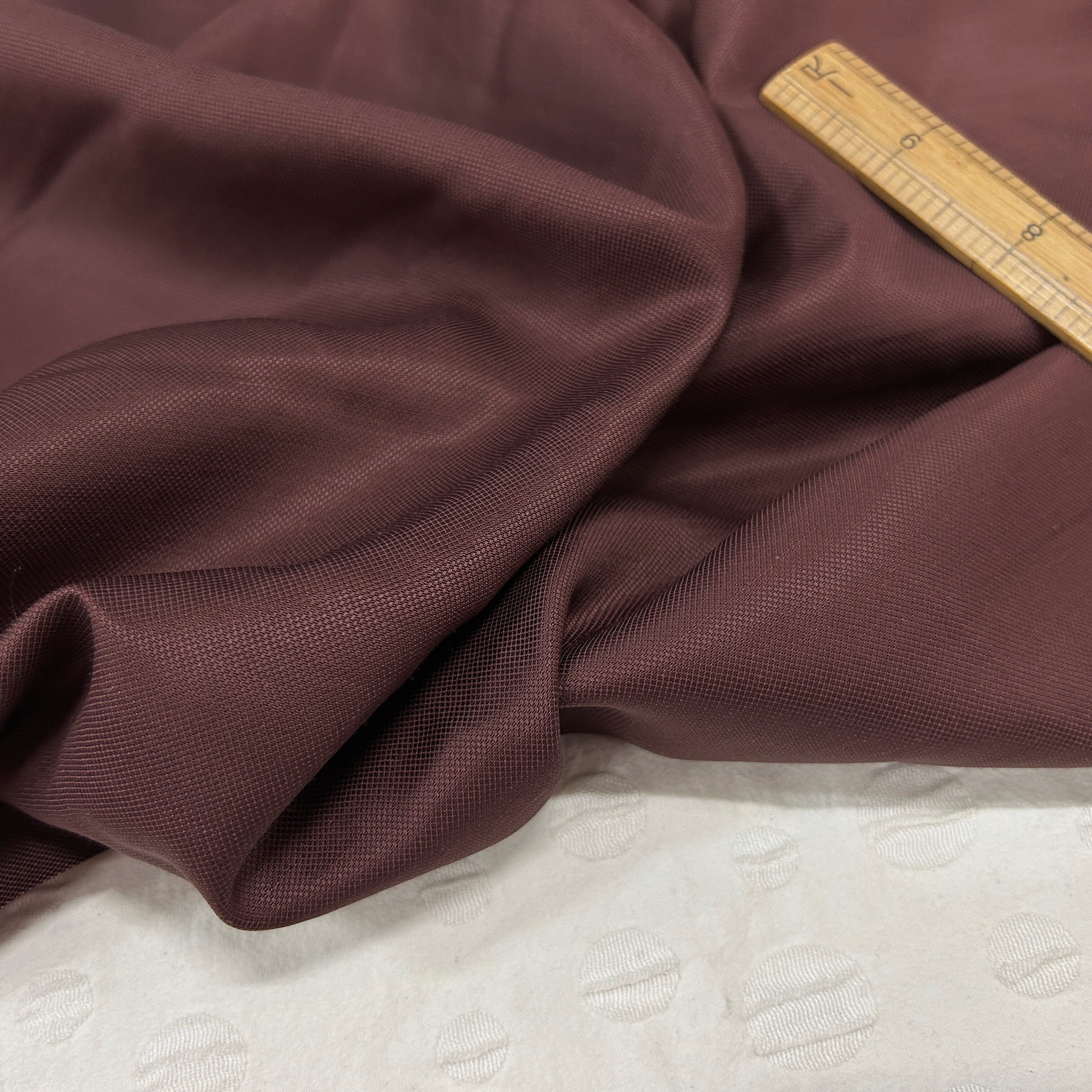 意大利进口红棕色水洗紧致柔顺颗粒亚麻亲肤纯亚麻编织设计师面料