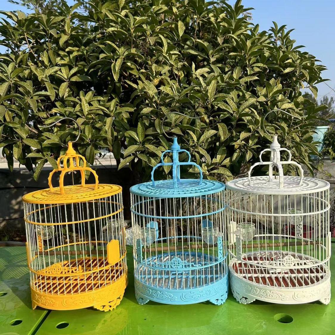 新款塑鋼圓籠超大空間鳥籠