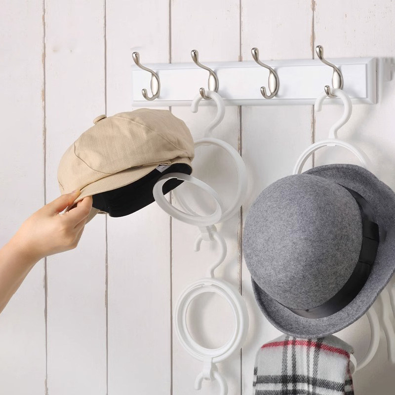 inomata日本进口帽子收纳架子宿舍家用卧室门后围脖围巾置物挂钩,收纳整理,塑料衣架,淘宝优惠券,粉丝福利购,淘宝优惠卷
