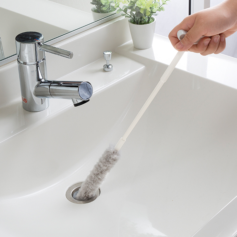 Sanko日本进口厨房管道清洁刷排水口刷卫生间瓷砖缝隙软毛长刷子