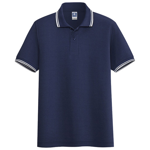 翻领t恤polo衫小清新团队diy