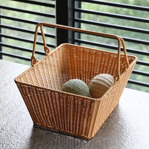 户外野餐手提篮蔬菜购物篮水果筐