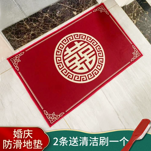 Ковер для невесты, красный нескользящий праздничнный коврик, хорошо впитывает воду