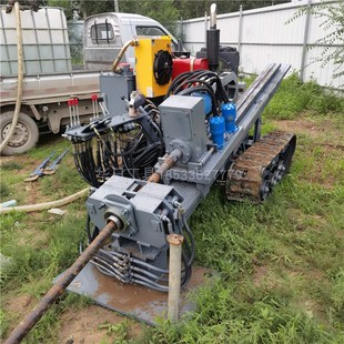 摇控履带小型非开挖水平定向铺管钻机微型导向液压顶管机穿越拉管