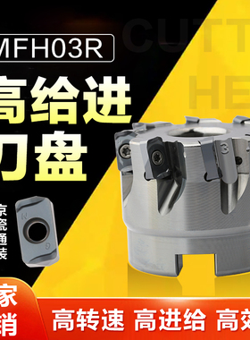 MFH03R双面快进给铣刀盘京瓷款LOGU030310铣刀片加工中心开粗刀盘