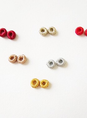 1.5到1.8mm结绳用手工缠绕线圈diy饰品手链固定圈金线银线圈