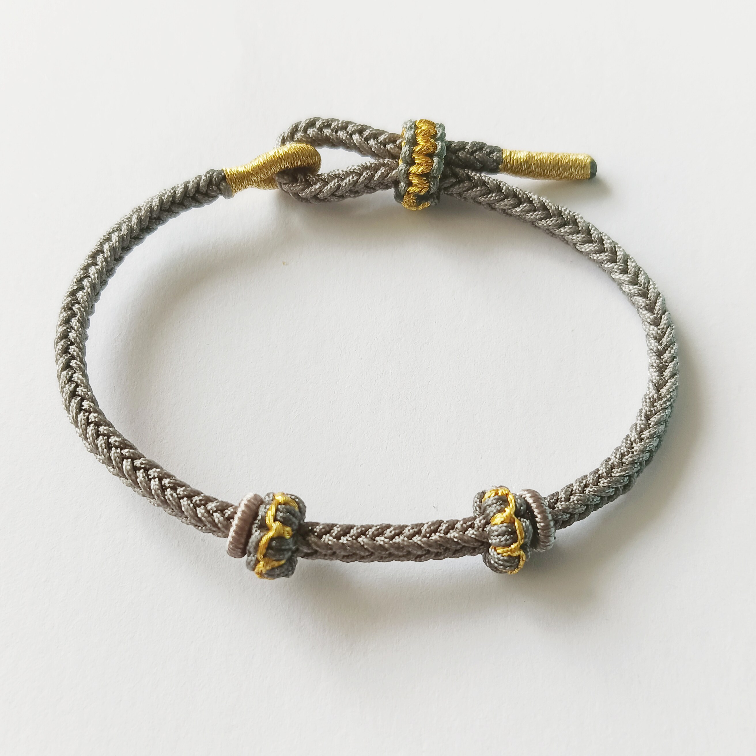 3.2mm可穿珠莲花固定圈手工手链
