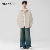 棉致高级感衬衫 上衣M 宽松休闲百搭宽松工装 外套男2026春秋季 长袖