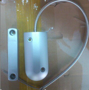 OC55有线门磁开关卷铝合金防水防雨门磁帘开关感应门窗防盗报警器