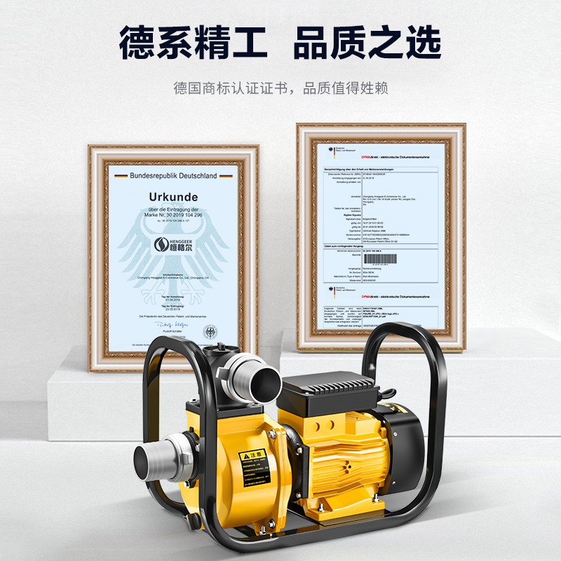恒格尔家用大流量自吸泵220V抽水泵农用灌溉泵380VV高扬程离心泵