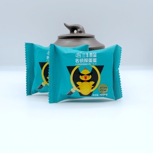 现货上海三牛食品名侦探蛋蛋烤蛋咸蛋黄味酥性饼干多省包邮零食