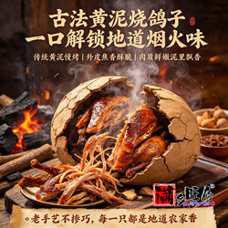 东北正宗满族非遗炭烤卤烤鸽子伊通黄泥烤乳鸽烧乳鸽熟食真空烧烤