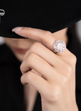 勒尔民族时尚饰品戒指纯银简约