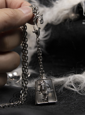 勒勒尔S925银男女个性项链