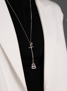 勒勒尔925银长款小众气质