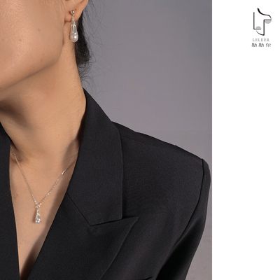 首饰勒尔蒙古袍气质典雅珍珠项链