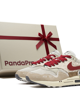 熊猫恶作剧Nike Air Max1圣诞节冬梦奇缘复古恋歌低帮休闲跑步鞋