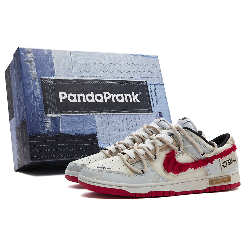 熊猫恶作剧nike dunk low 球鞋定制爱救世界复古运动鞋男百搭板鞋