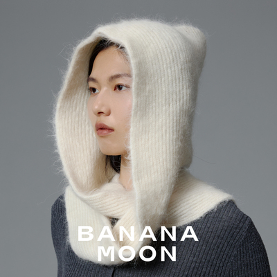 氛围感拉毛保暖-定纺阿尔巴卡羊驼毛拉毛慵懒巴拉克拉法针织帽