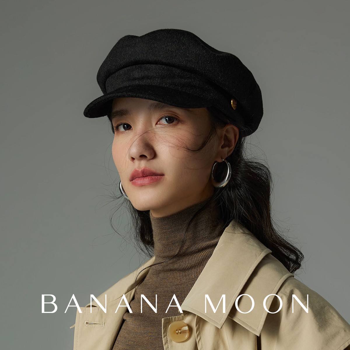 Bananamoon画家帽女秋冬短檐