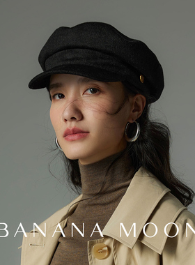 强推b入 老钱风穿搭神器_羊毛+真丝船长帽秋冬休闲B标帅气海君帽