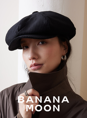 古典知识分子_稀有提花纹理灯芯绒八角报童帽oversize多造型感