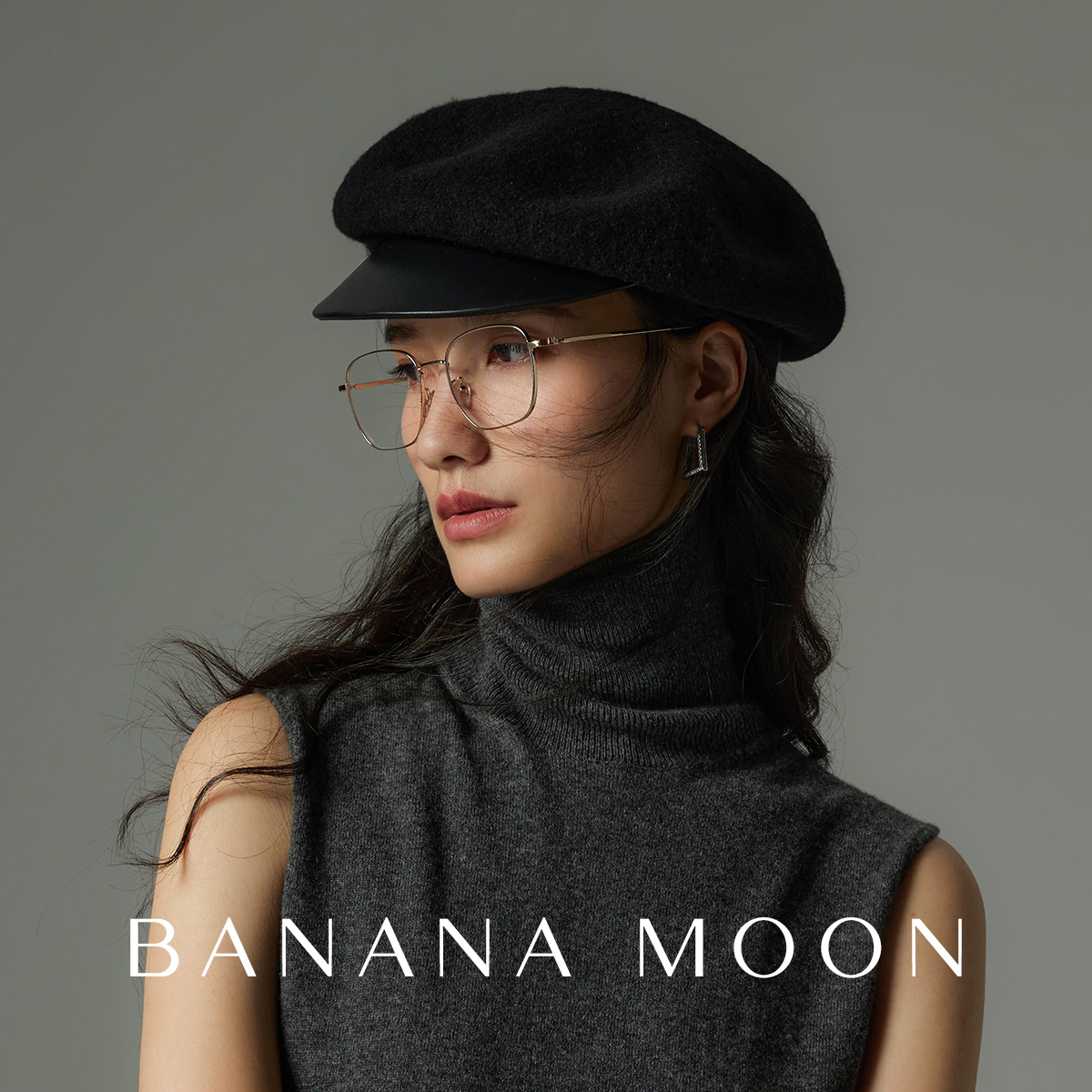 Bananamoon凹造型女秋冬短檐
