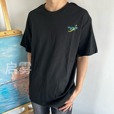 Vujade VD003印花标语字母复古cleanfit男女情侣短袖简约百搭T恤