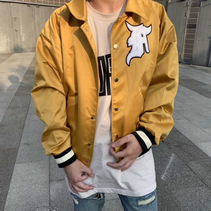 正确版金线 fog第五季勋章夹克比伯同款刺绣棒球服高街外套男女款