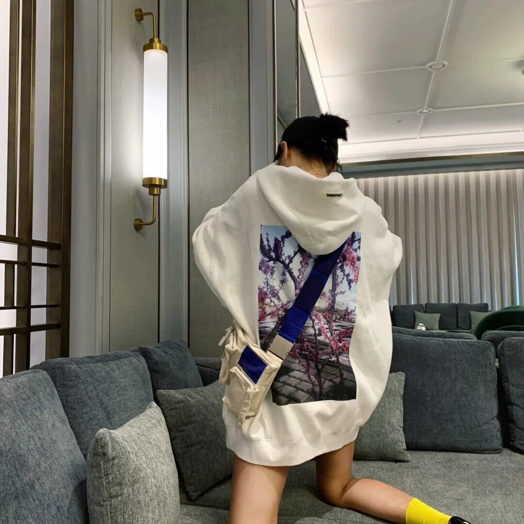 fog复线essentials高街花卉宽松连帽卫衣男女款情侣休闲套装款