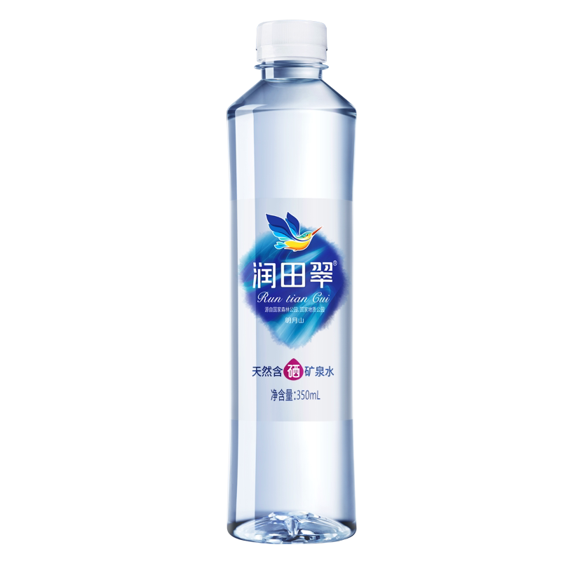 润田翠天然含硒矿泉水饮用水弱碱性明月山350ml*24瓶包邮整箱