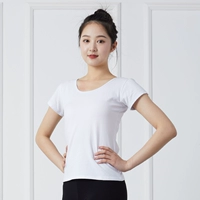 Белый - лайкра топ -короткие рукава