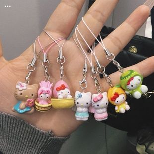 猫Kitty饰品公仔配饰挂绳挂件迷你手工装饰相机萌粒包包小凯蒂猫